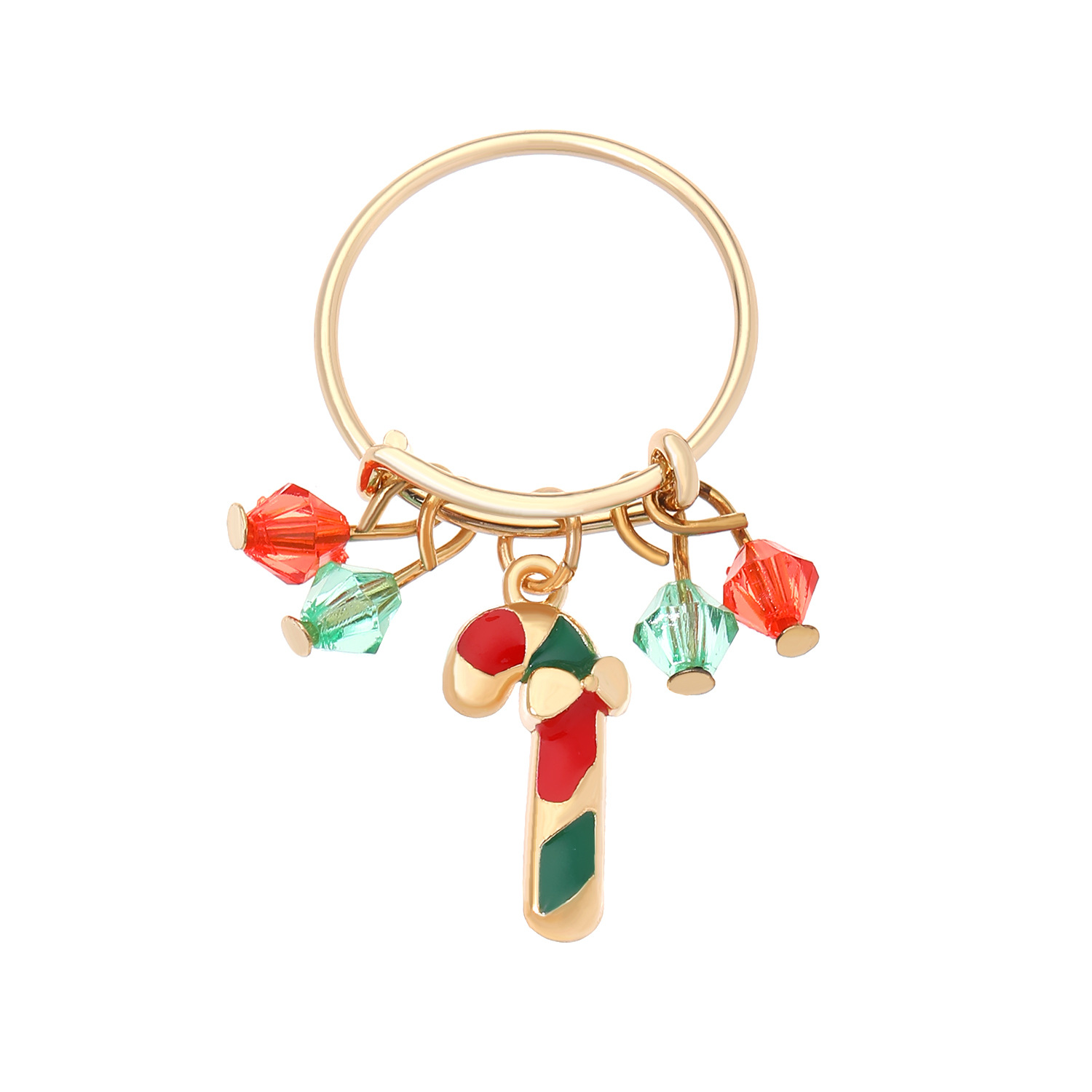 Bague de Noël Charms Renne/Sucre d'Orge/Cerf pour Femmes | Jessemade