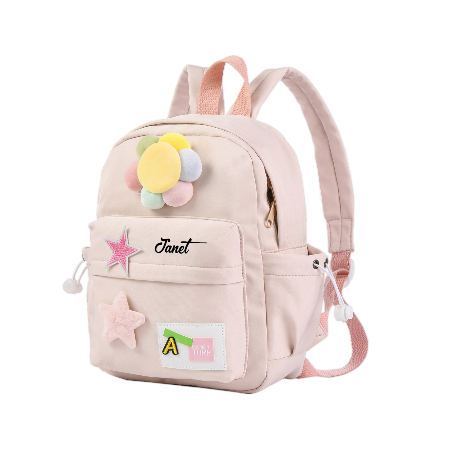Cartable Sac à Dos Fleur pour Enfant 1 Prénom Personnalisé Sac maternelle