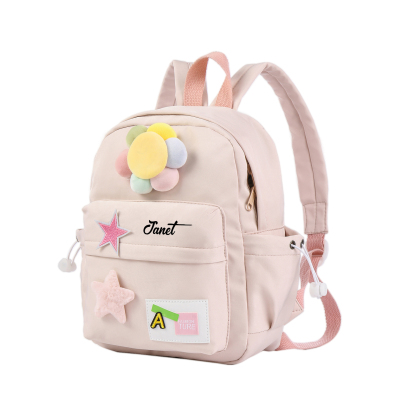 Cartable Sac à Dos Fleur pour Enfant 1 Prénom Personnalisé Sac maternelle