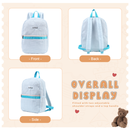 Cartable Sac à Dos Toile à voile pour Enfant 1 Prénom Personnalisé