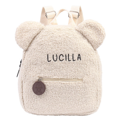 Cartable Sac à Dos Peluche pour Enfant 1 Prénom Personnalisé Sac 
