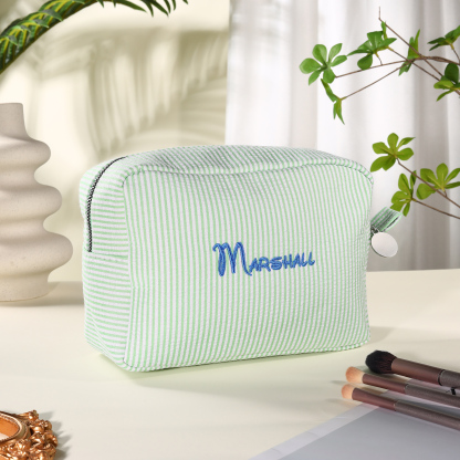 Trousse de Maquillage Polyvalente Personnalisé avec Broderie Prénom pour Femme | Jessemade