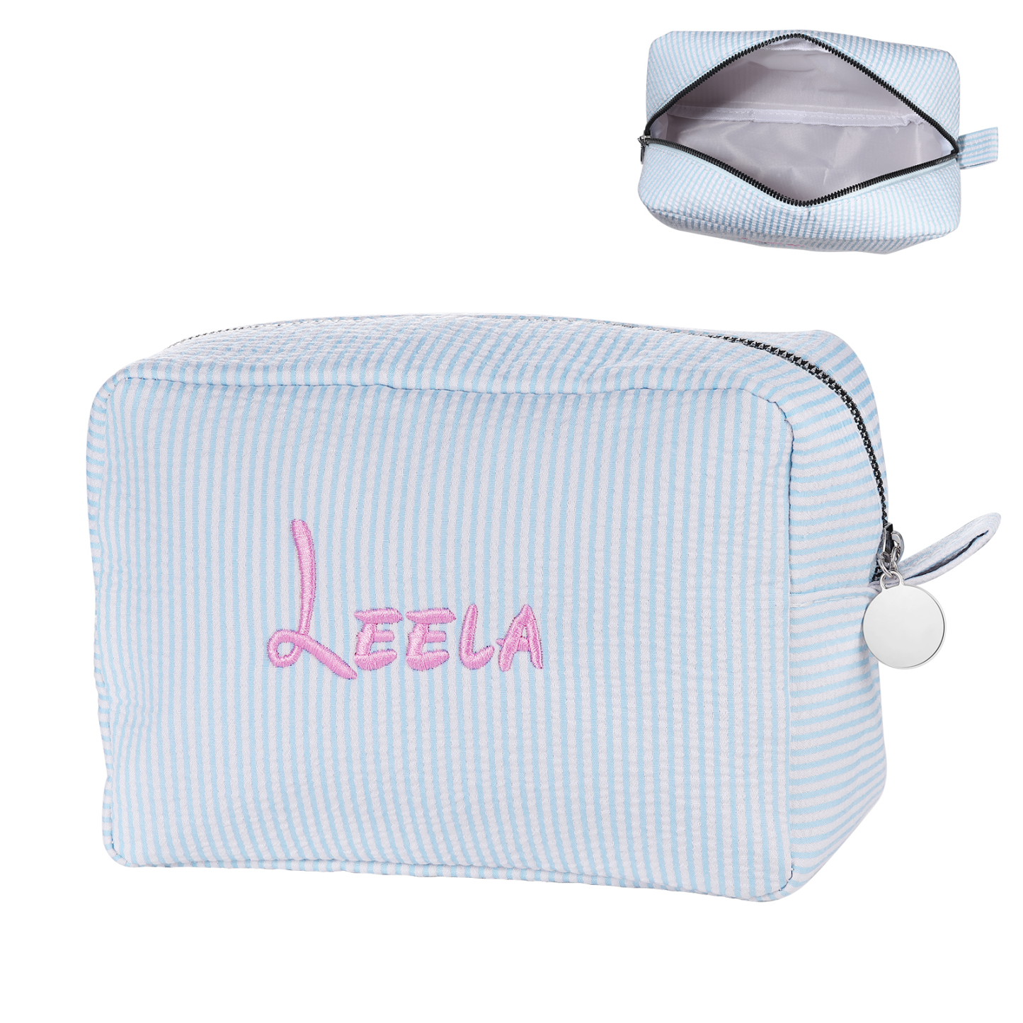 Trousse de Maquillage Polyvalente Personnalisé avec Broderie Prénom pour Femme | Jessemade