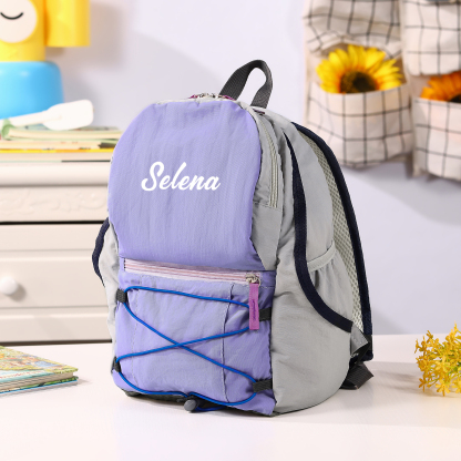 Sac à dos en Nylon personnalisé avec 1 Prénom, Couleur au Choix – Cadeau pour Enfant | Jessemade