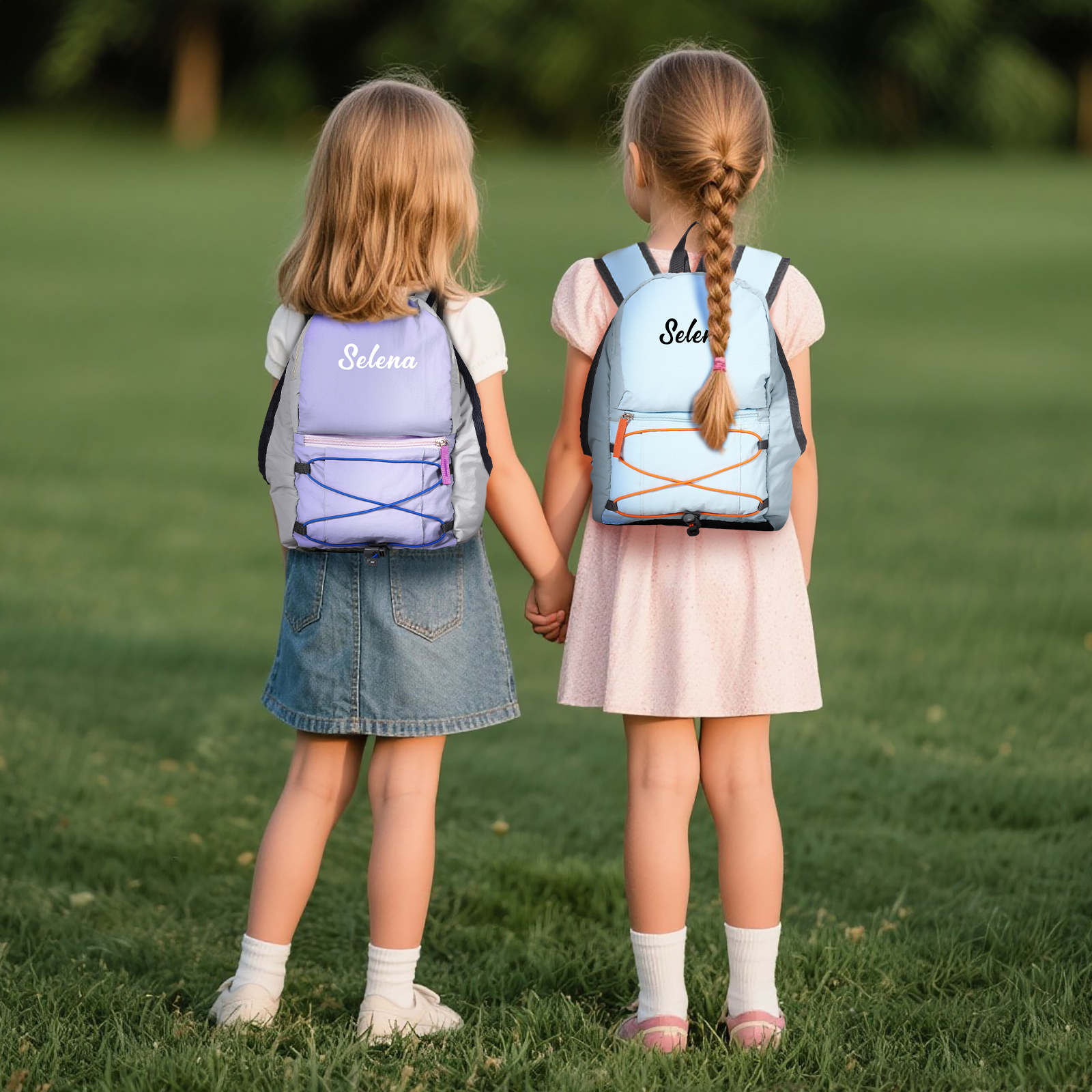 Sac à dos en Nylon personnalisé avec 1 Prénom, Couleur au Choix – Cadeau pour Enfant | Jessemade