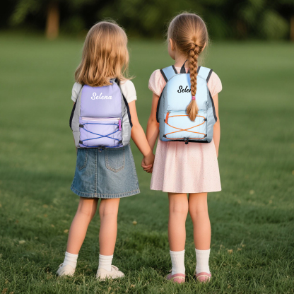 Sac à dos en Nylon personnalisé avec 1 Prénom, Couleur au Choix – Cadeau pour Enfant | Jessemade