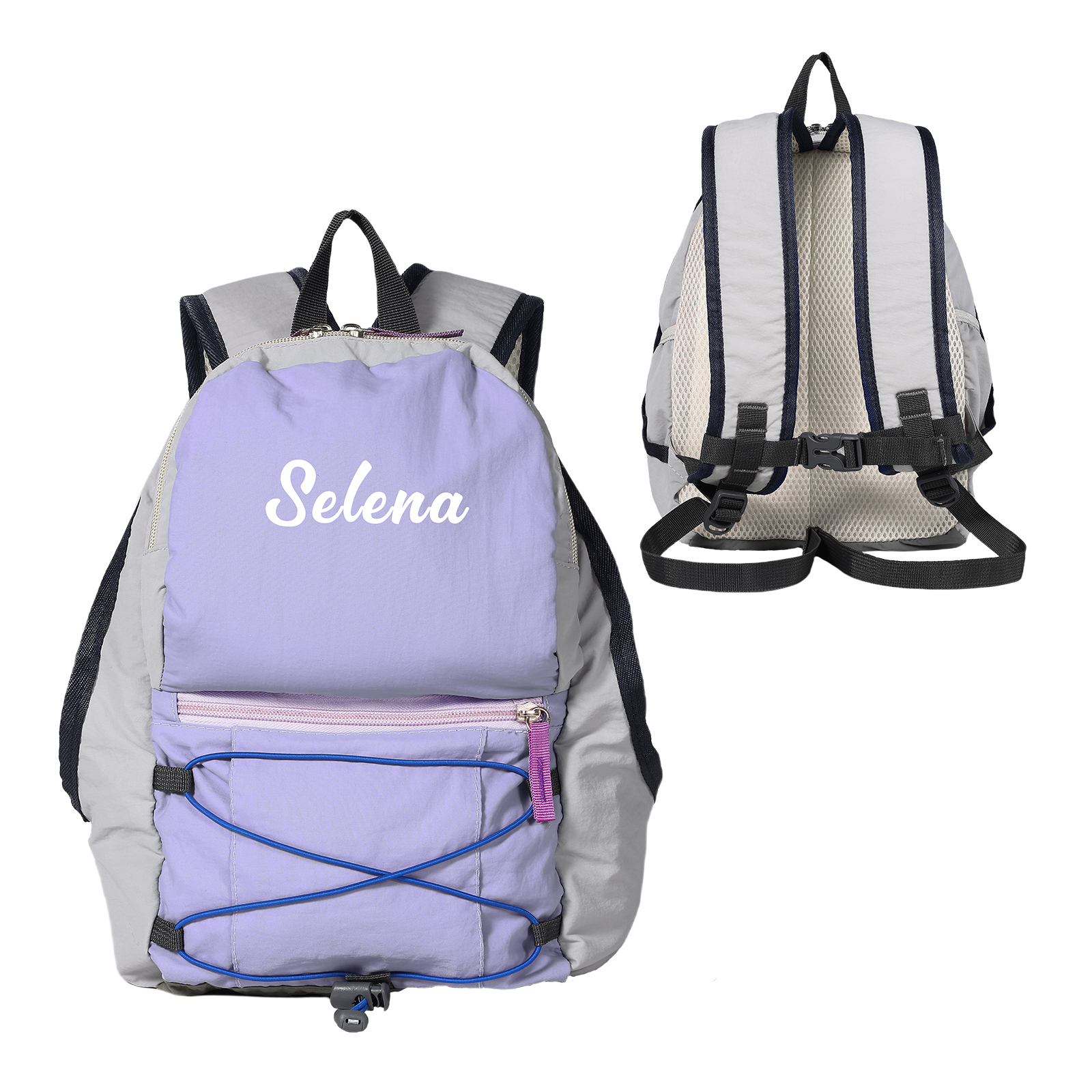 Sac à dos en Nylon personnalisé avec 1 Prénom, Couleur au Choix – Cadeau pour Enfant | Jessemade