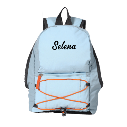 Sac à dos en Nylon personnalisé avec 1 Prénom, Couleur au Choix – Cadeau pour Enfant | Jessemade