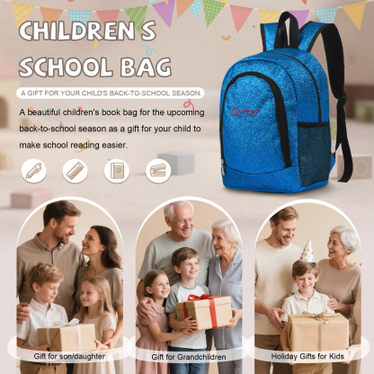 Sac à dos Personnalisable avec 1 Prénom et Choix de Couleur du Nom | Jessemade