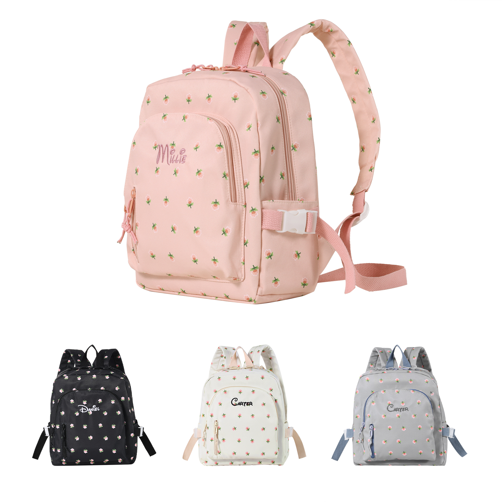 Sac à dos personnalisé avec 1 Prénom et Couleur au Choix – Cadeau pour Enfant | Jessemade