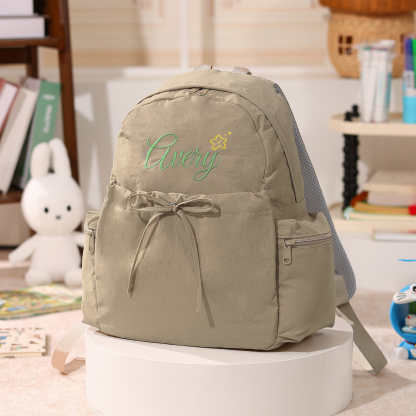 Sac à dos Personnalisable avec 1 Prénom, Motif et Choix de Couleur du Nom | Jessemade