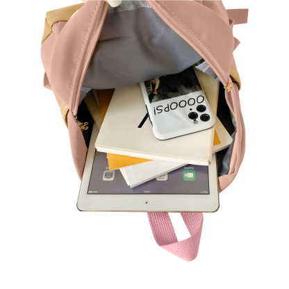 Sac à dos Enfant avec Peluche Lapin, Personnalisable avec 1 Prénom et Choix de Couleur du Nom | Jessemade