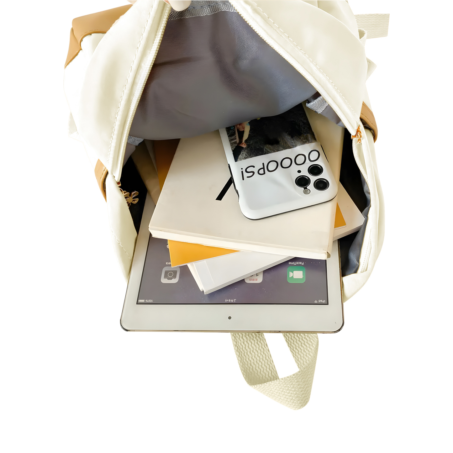 Sac à dos Enfant avec Peluche Lapin, Personnalisable avec 1 Prénom et Choix de Couleur du Nom | Jessemade