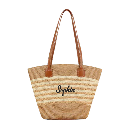 Sac Fourre-Tout élégance 1 Prénom Personnalisé avec choix de couleur.