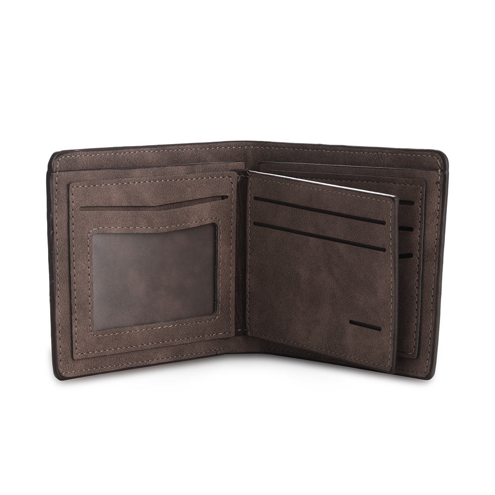 Portefeuille en cuir PU Photo Personnalisée avec Texte Date et Lettre Porte-Monnaie pour Homme | Jessemade
