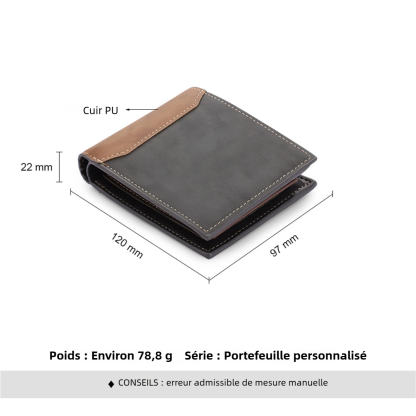 À mon Papi Portefeuille Classique 1-6 Prénoms Personnalisés Porte-Monnaie Carte | Jessemade