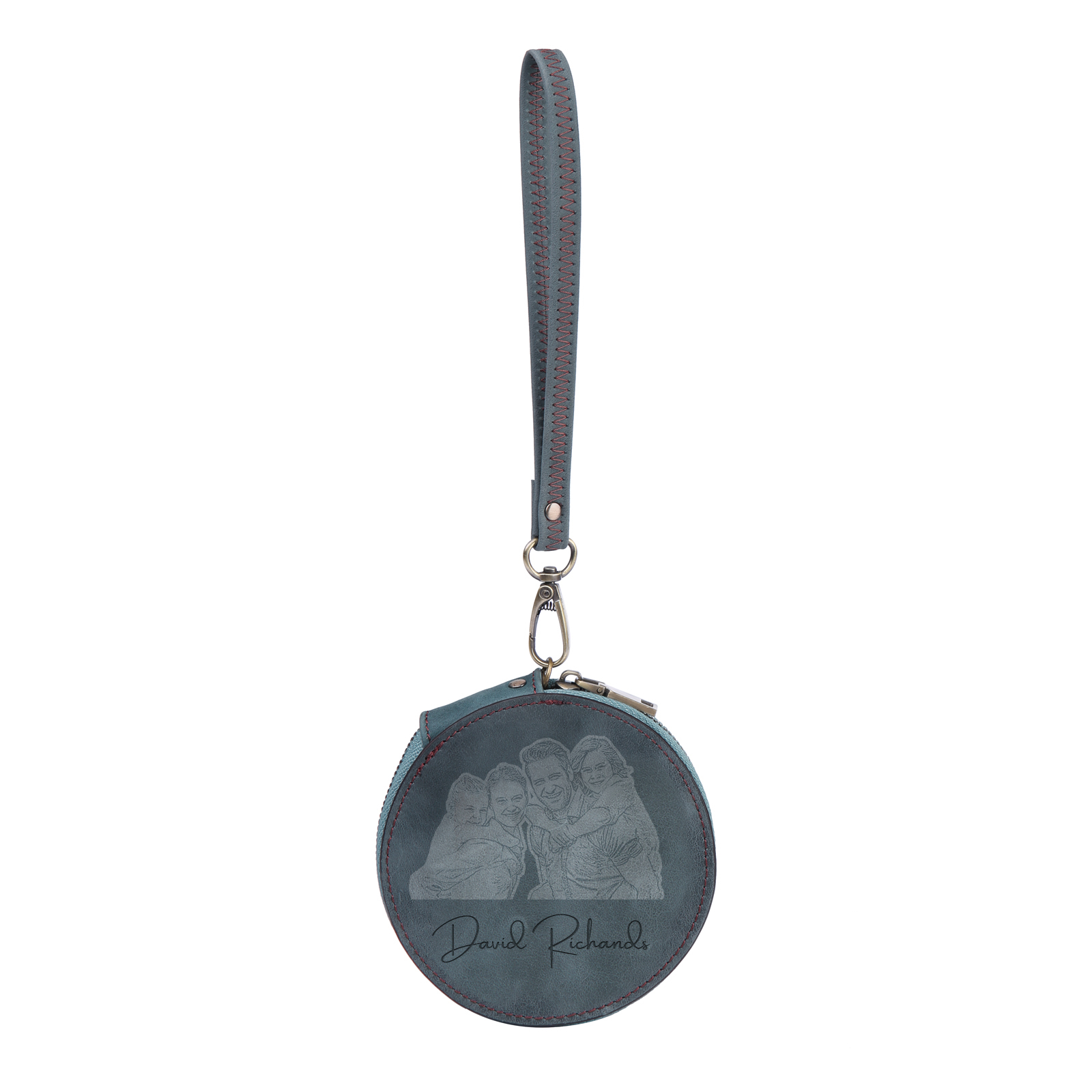 Portefeuille Cuir Photo et Texte Personnalisés Porte-Monnaie  | Jessemade