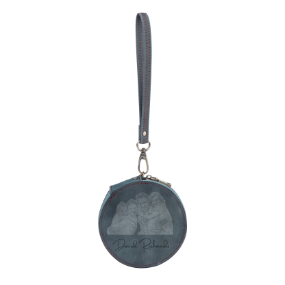 Portefeuille Cuir Photo et Texte Personnalisés Porte-Monnaie  | Jessemade