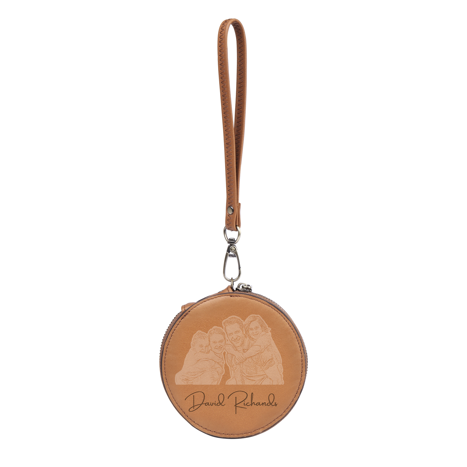 Portefeuille Cuir Photo et Texte Personnalisés Porte-Monnaie  | Jessemade