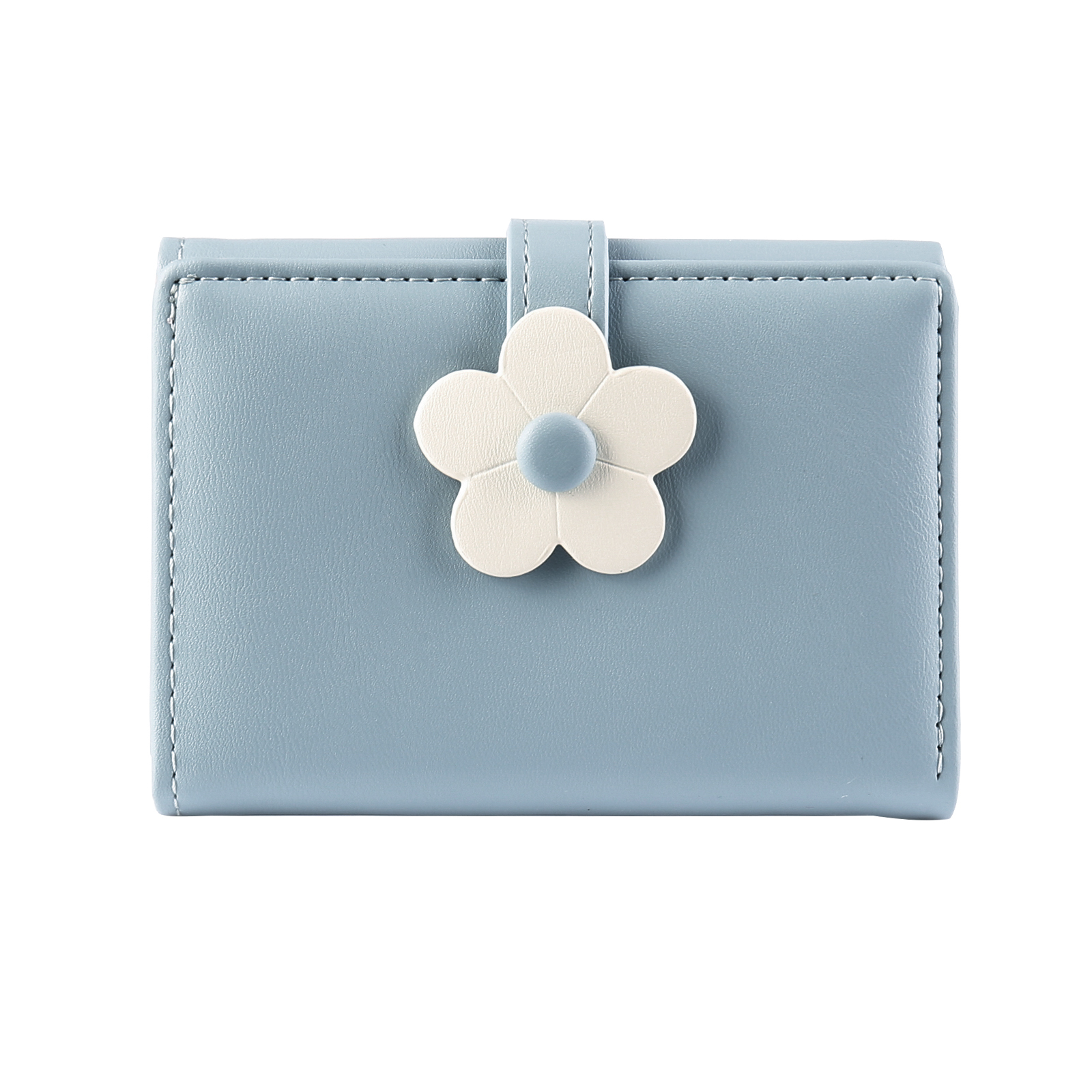 Portefeuille Photo Personnalisés avec Fleur Porte-Monnaie Carte pour Femmes