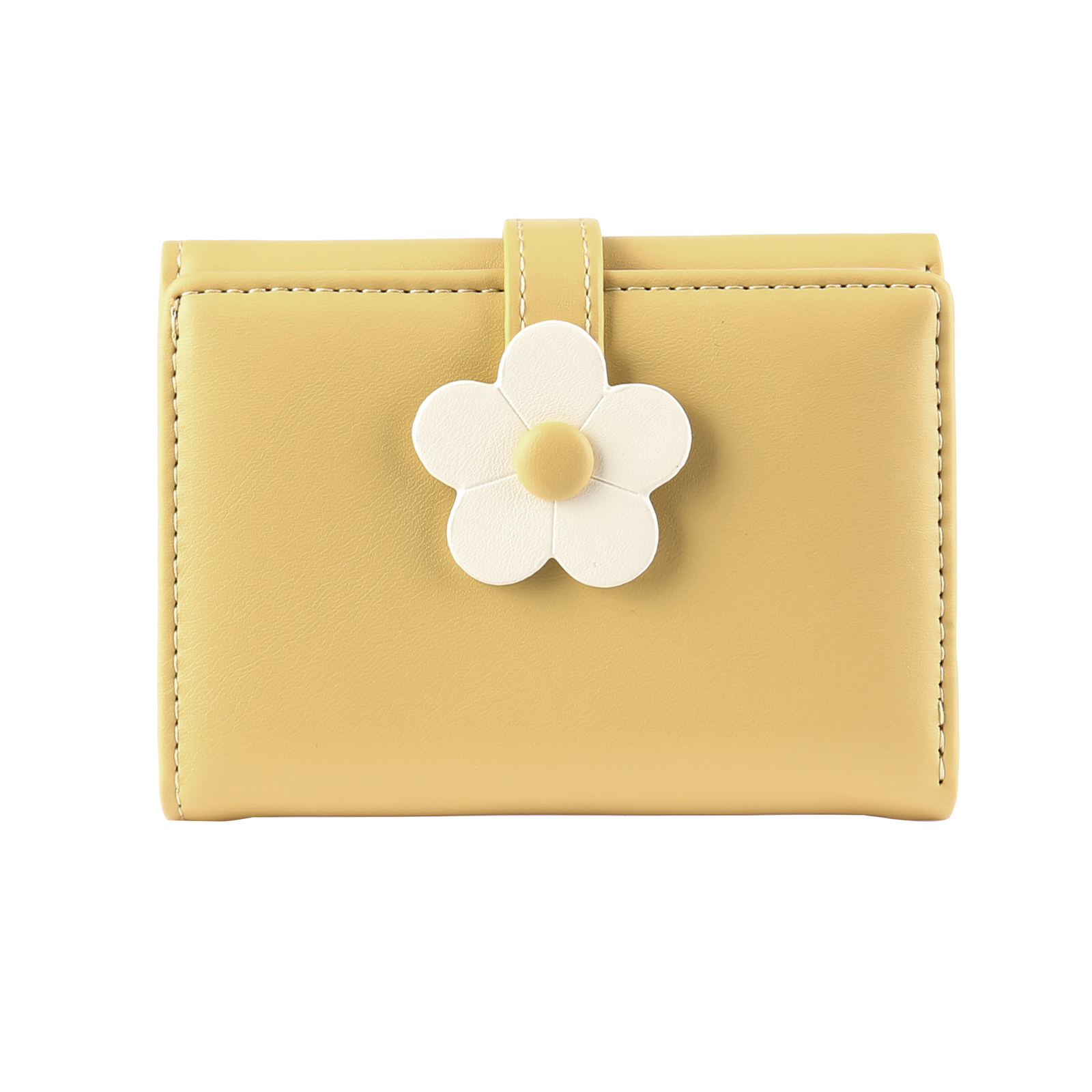 Portefeuille Photo Personnalisés avec Fleur Porte-Monnaie Carte pour Femmes