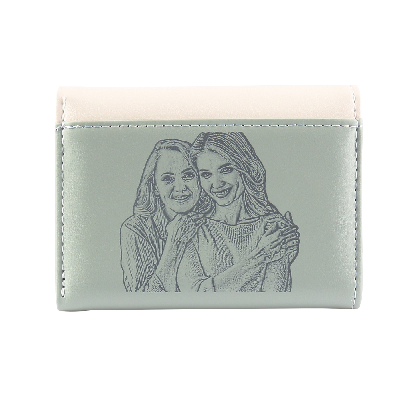 Portefeuille Fleur Photo Personnalisé Porte-Monnaie Carte pour Femmes