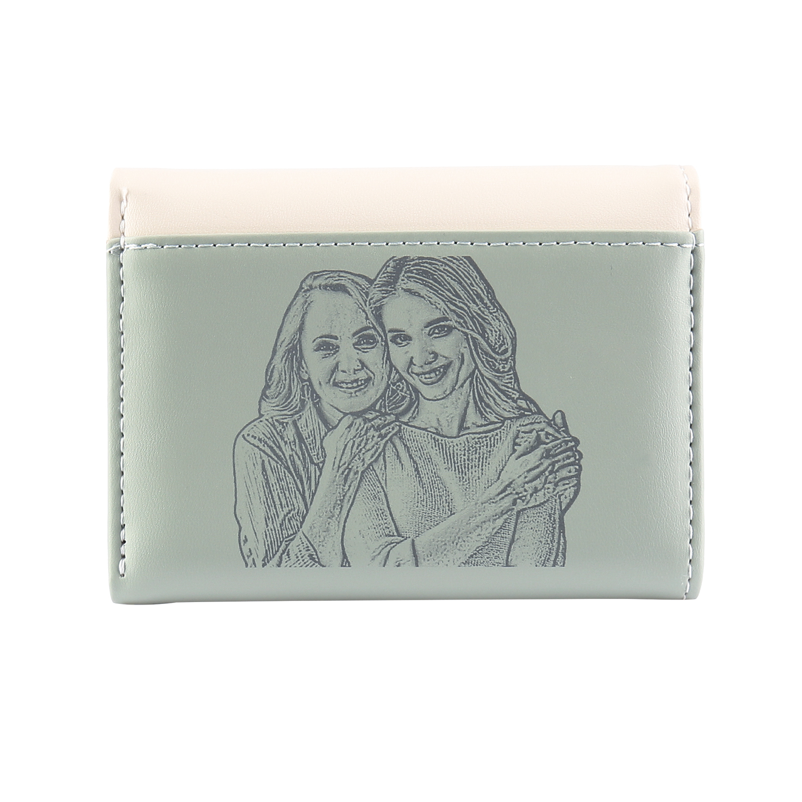 Portefeuille Fleur Photo Personnalisé Porte-Monnaie Carte pour Femmes