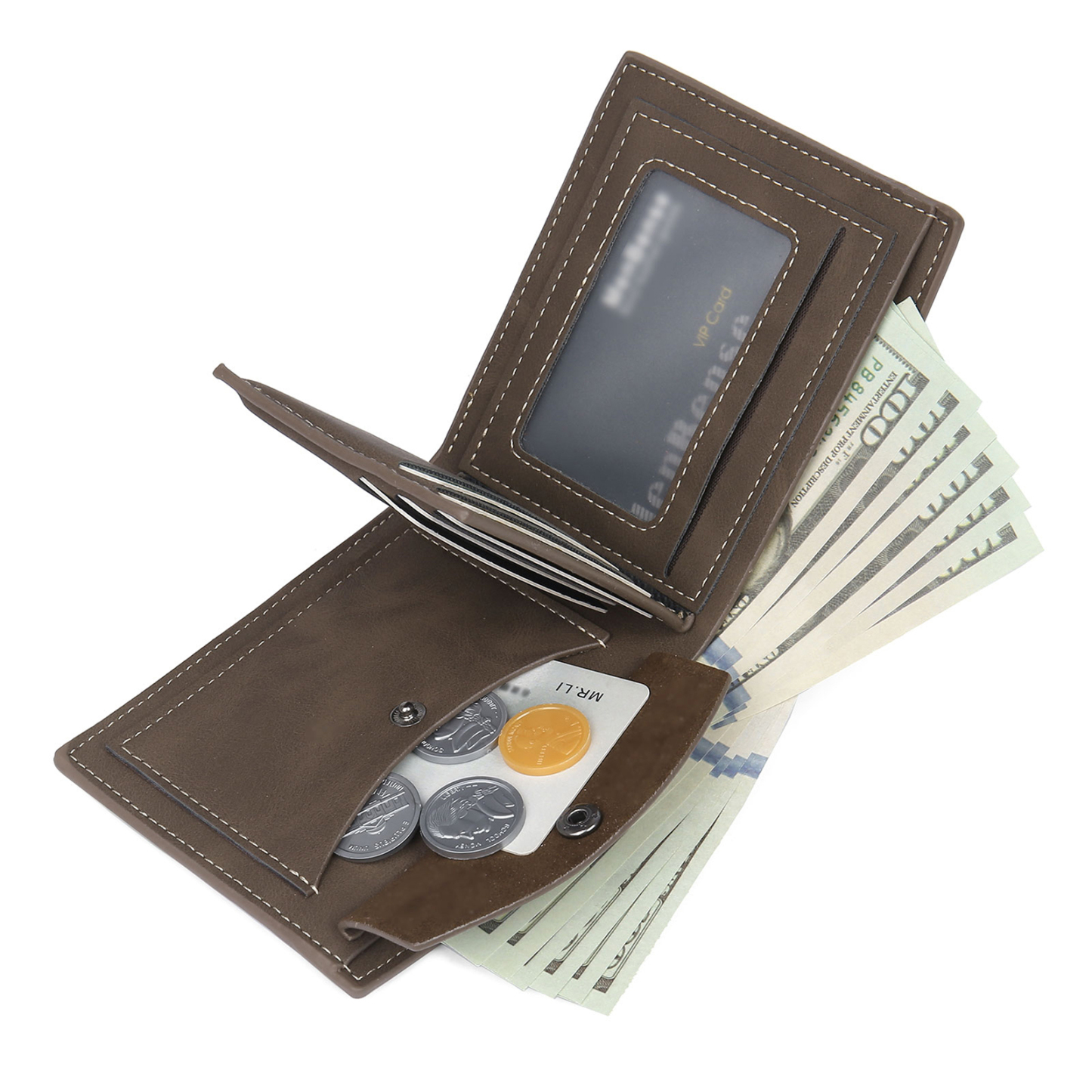 Coffret Cadeau 3PCS- Portefeuille Homme et Porte-Clés Photo et Texte Personnalisés et Stylo Coffret Cadeau Saint Valentin | Jessemade