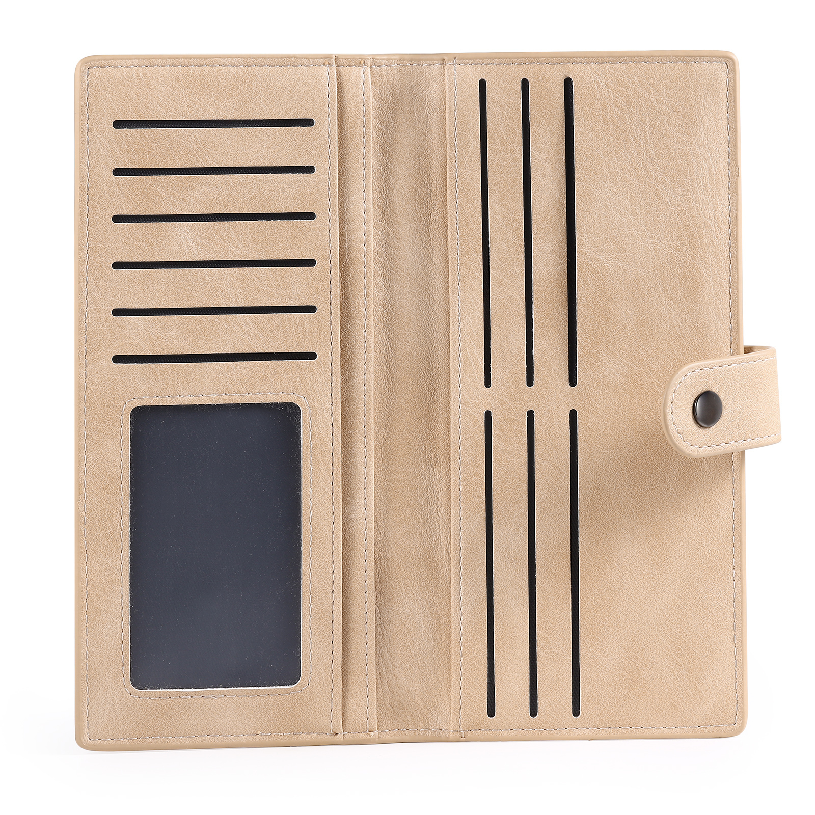 Portefeuille long en cuir PU 1 Nom personnalisé avec fleur de naissance Cadeau pour femme | Jessemade