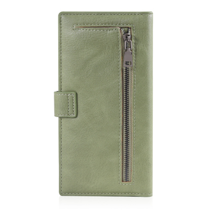 Portefeuille long en cuir PU 1 Nom personnalisé avec fleur de naissance Cadeau pour femme | Jessemade