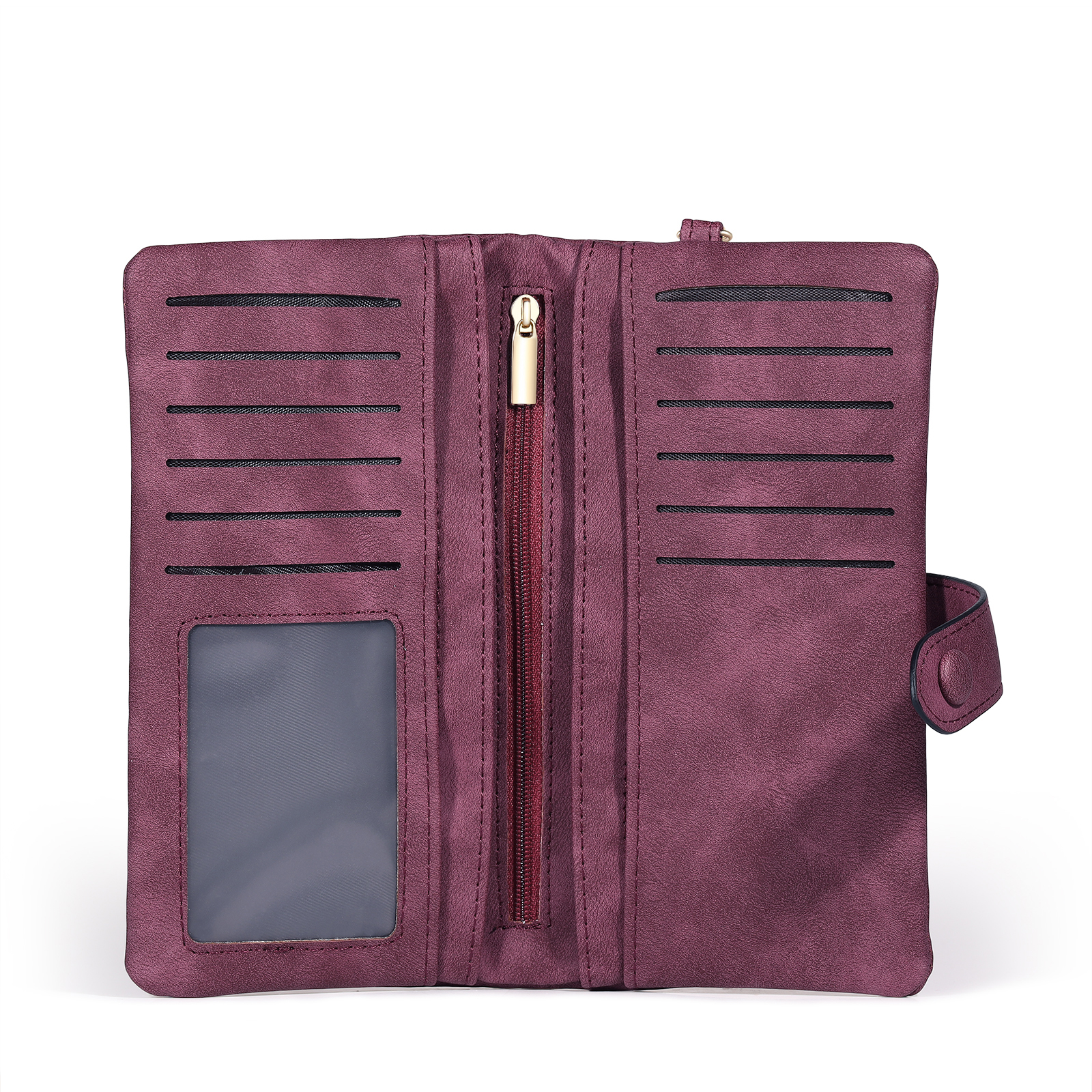 Portefeuille Femme  en cuir PU avec Fleurs de Naissance et Prénom Porte-monnaie Personnalisé 7 Couleurs au Choix | Jessemade