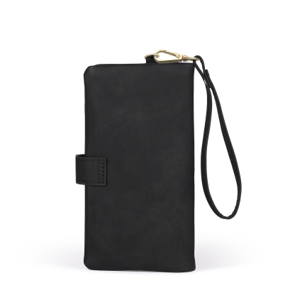 Portefeuille Femme  en cuir PU avec Fleurs de Naissance et Prénom Porte-monnaie Personnalisé 7 Couleurs au Choix | Jessemade