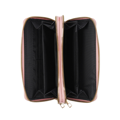 Portefeuille Personnalisé avec Prénom et Fleur de Naissance Porte-monnaie en Cuir pour Femme | Jessemade