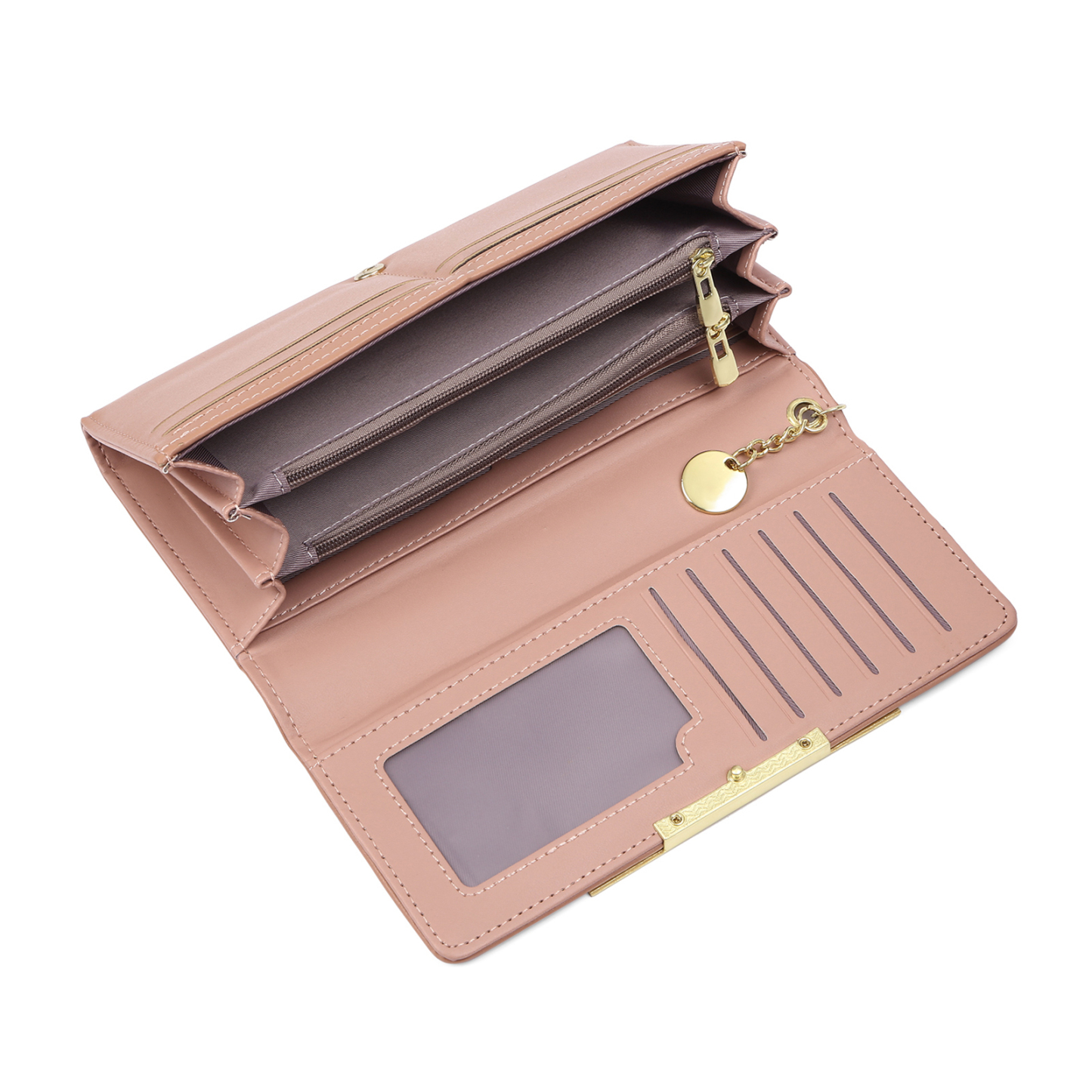 À Mamie - Portefeuille Femme Personnalisé long en Cuir PU avec 2 Dessins et 2 Prénoms Porte-monnaie pour Mamie | Jessemade