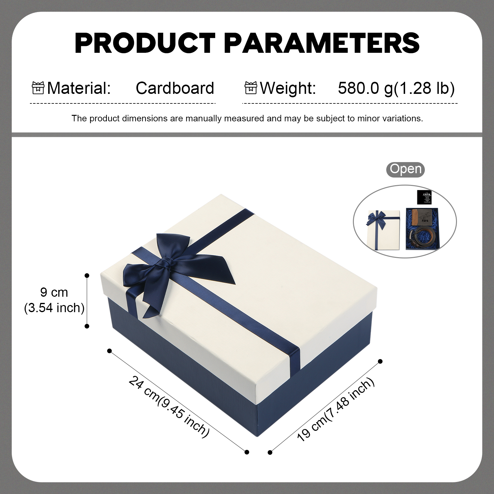 Coffret Cadeau 3PCS - Portefeuille Photo Personnalisés avec 3 Prénoms et Poings avec Ceinture et Carte - Cadeau pour Papa  | Jessemade