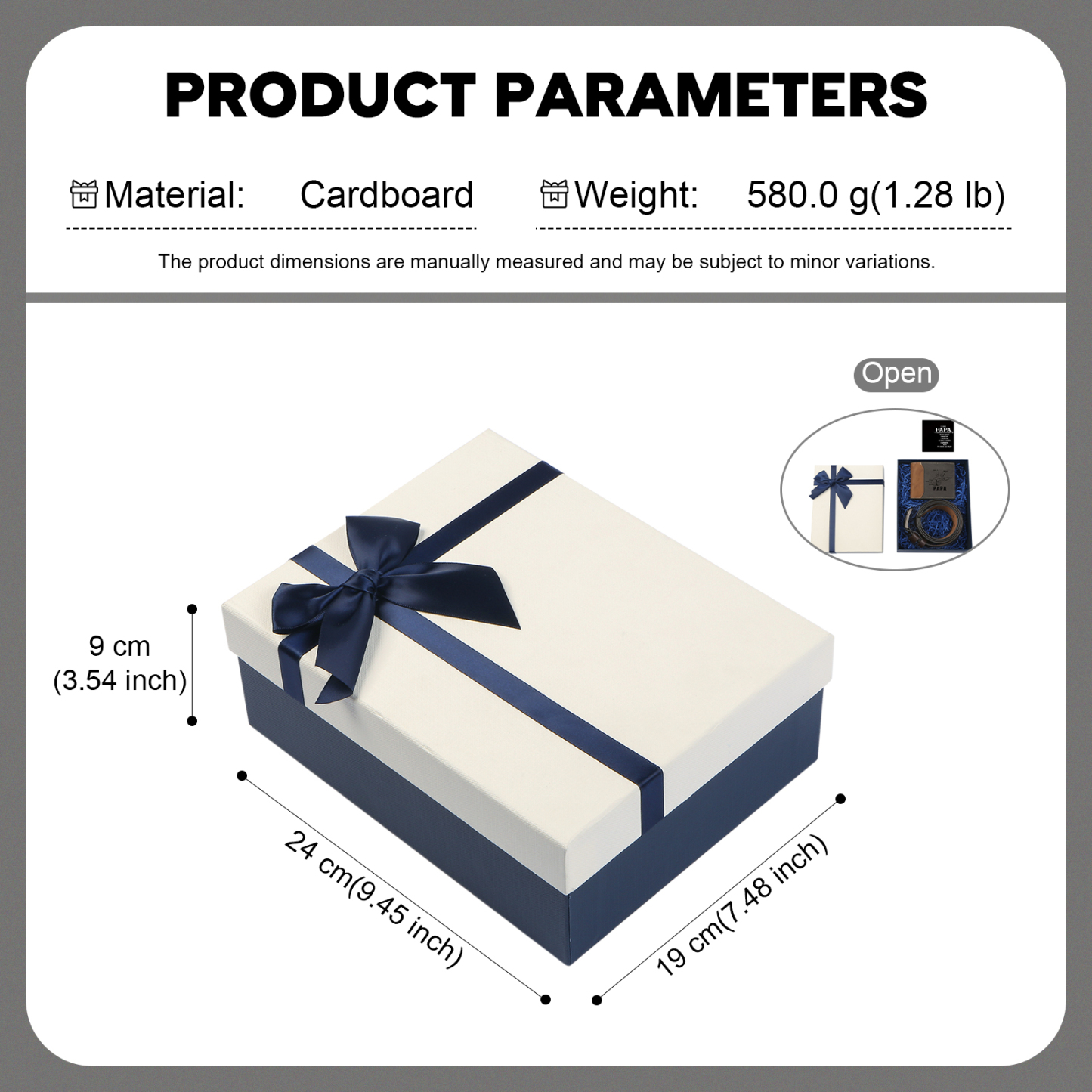 Coffret Cadeau 3PCS - Portefeuille Photo Personnalisés avec 4 Prénoms et Poings avec Ceinture et Carte - Cadeau pour Papa  | Jessemade