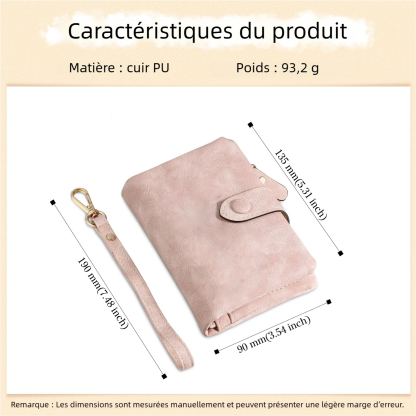 Portefeuille Personnalisé « Le Jardin de Maman/Mamie » avec Fleurs & Prénoms des Enfants - cadeau Fête des Mères/Grand-mères