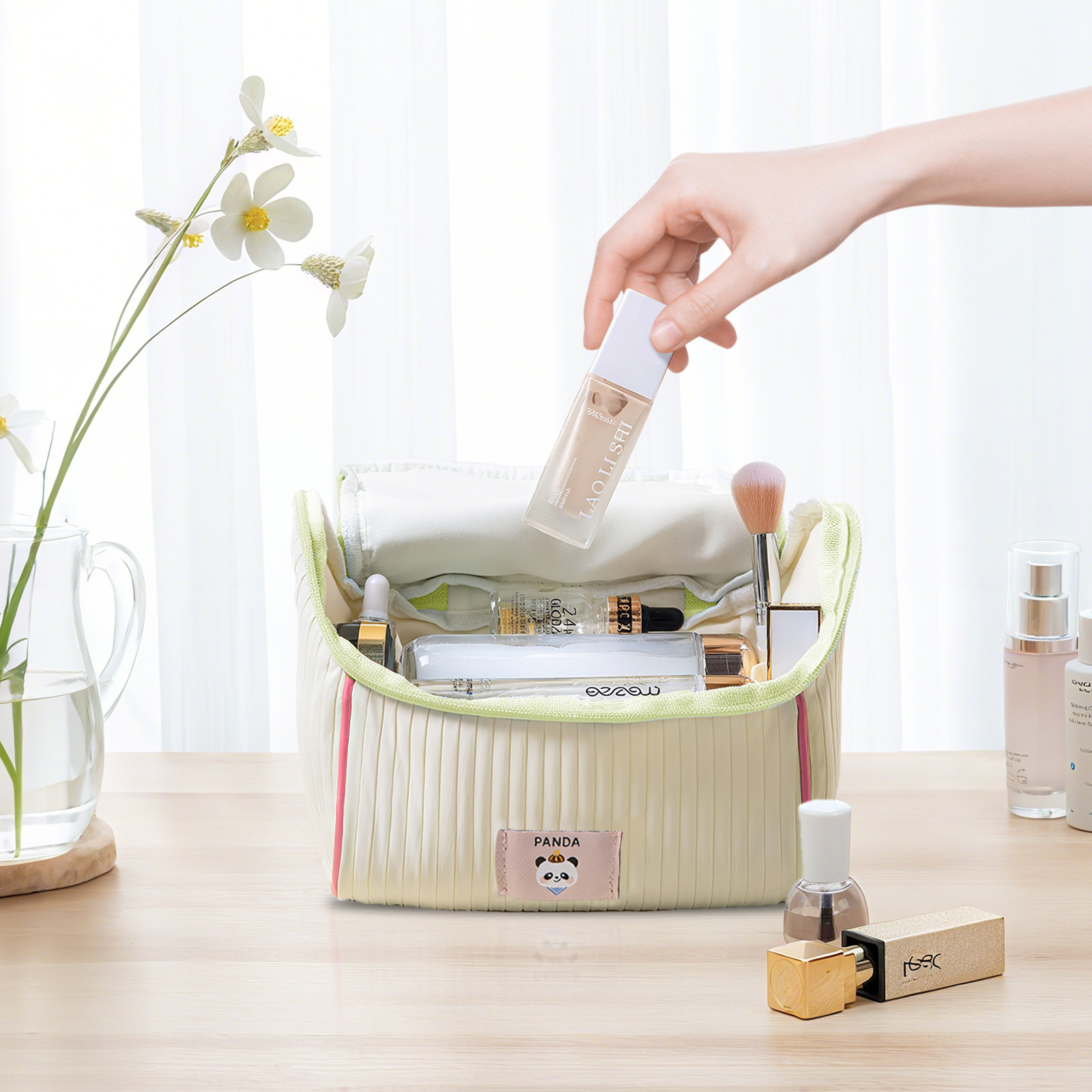 Trousse de Maquillage Personnalisable 1 Prénom Choix Police Couleur pour Femme | Jessemade