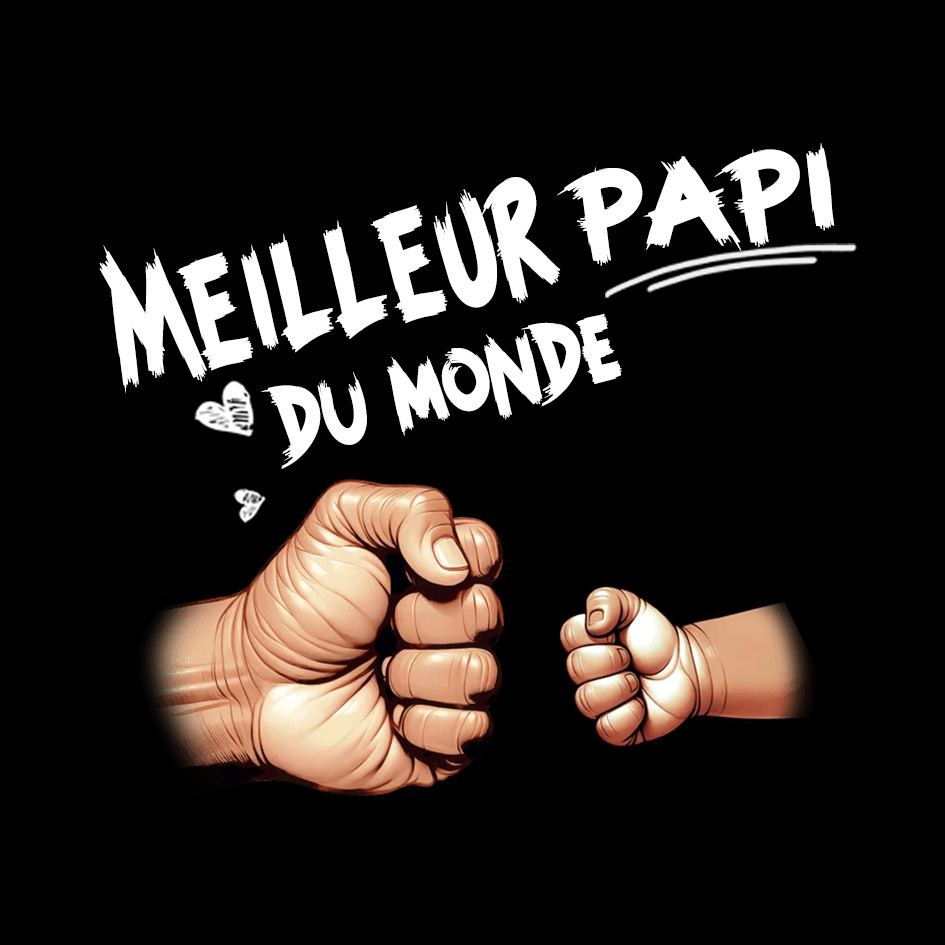 Meilleur Papi du Monde – Carte poings illustrés