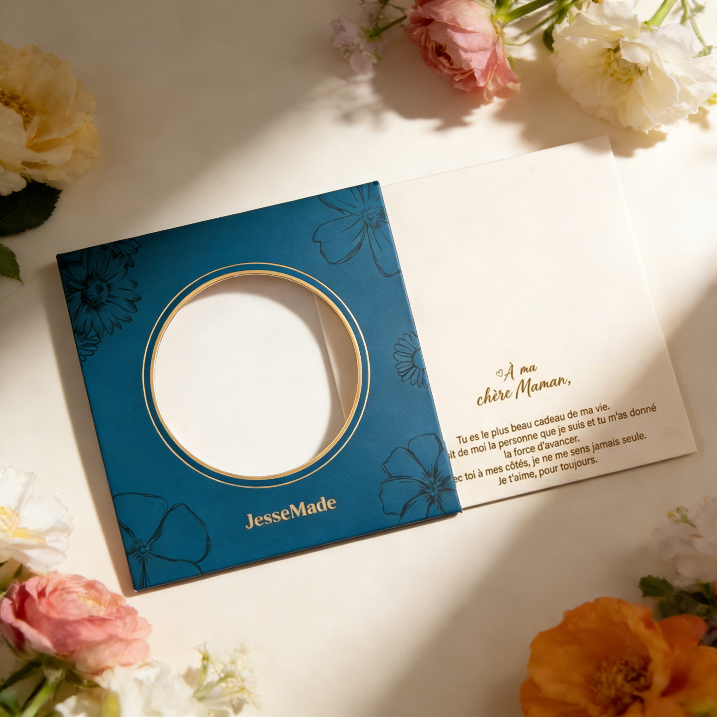Coffret Cadeau Jessemade – Boîte Bleue avec Carte Message