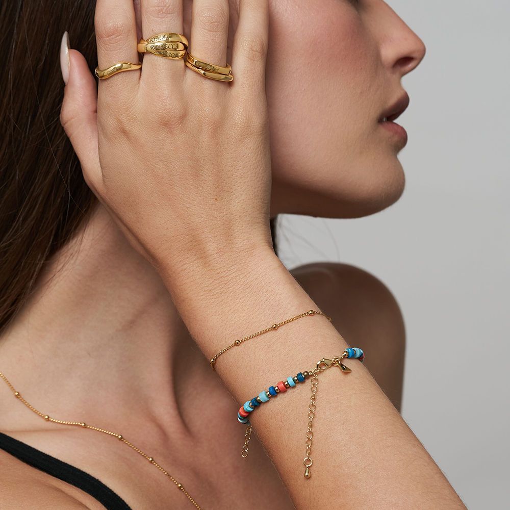 Bague Russe Charlize 3 Prénoms Personnalisés