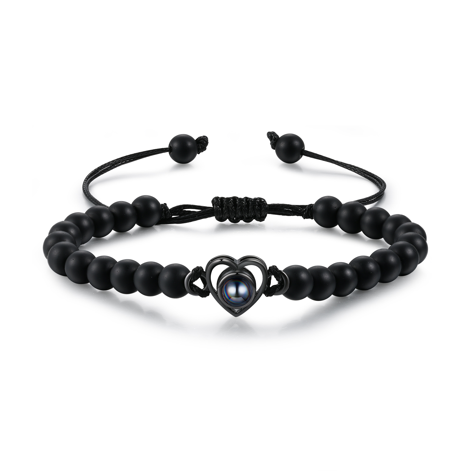 Bracelet Projection de Pierre Bracelet Photo Projection Turquoise Noir pour Homme｜ Jessemade