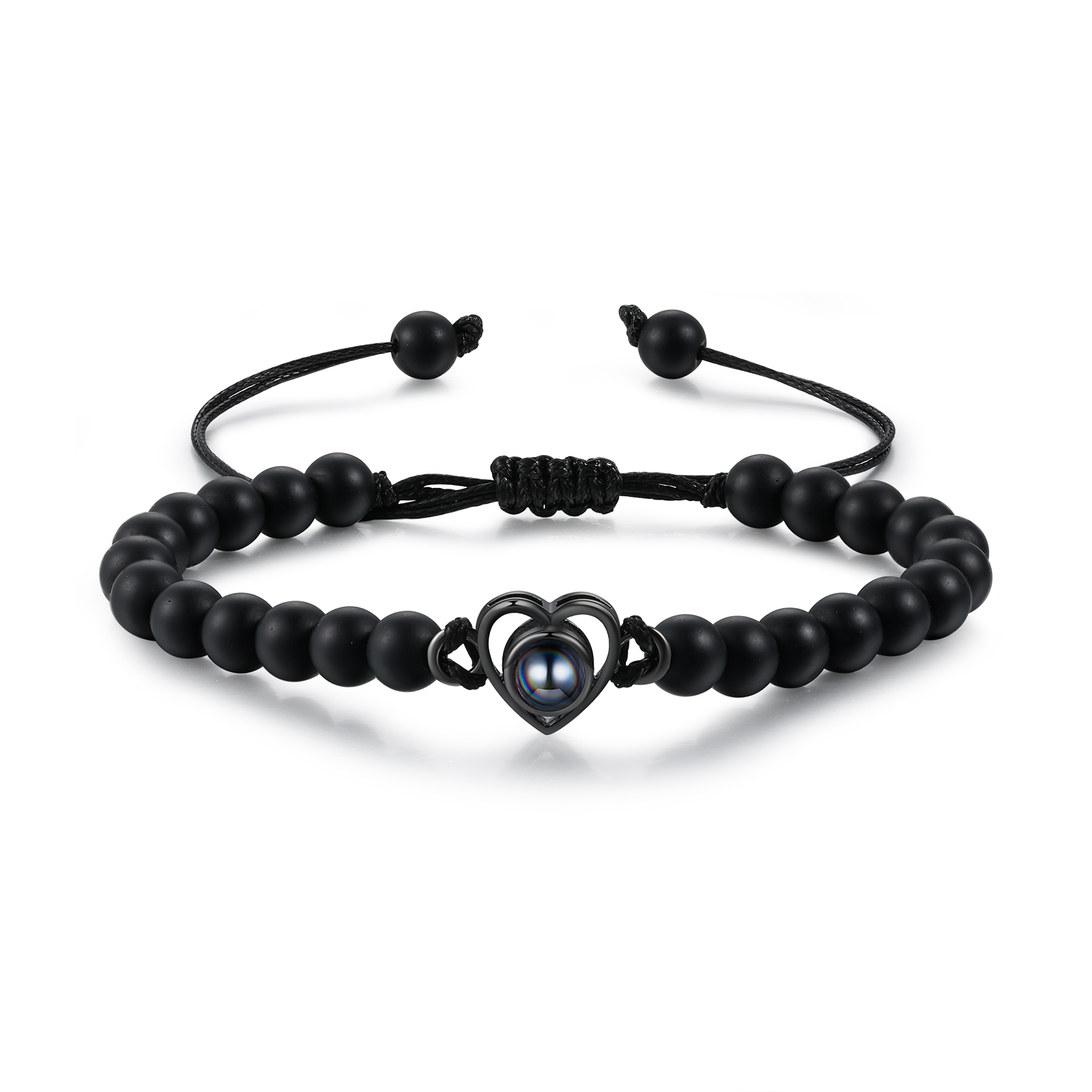 Bracelet Projection de Pierre Bracelet Photo Projection Turquoise Noir pour Homme｜ Jessemade