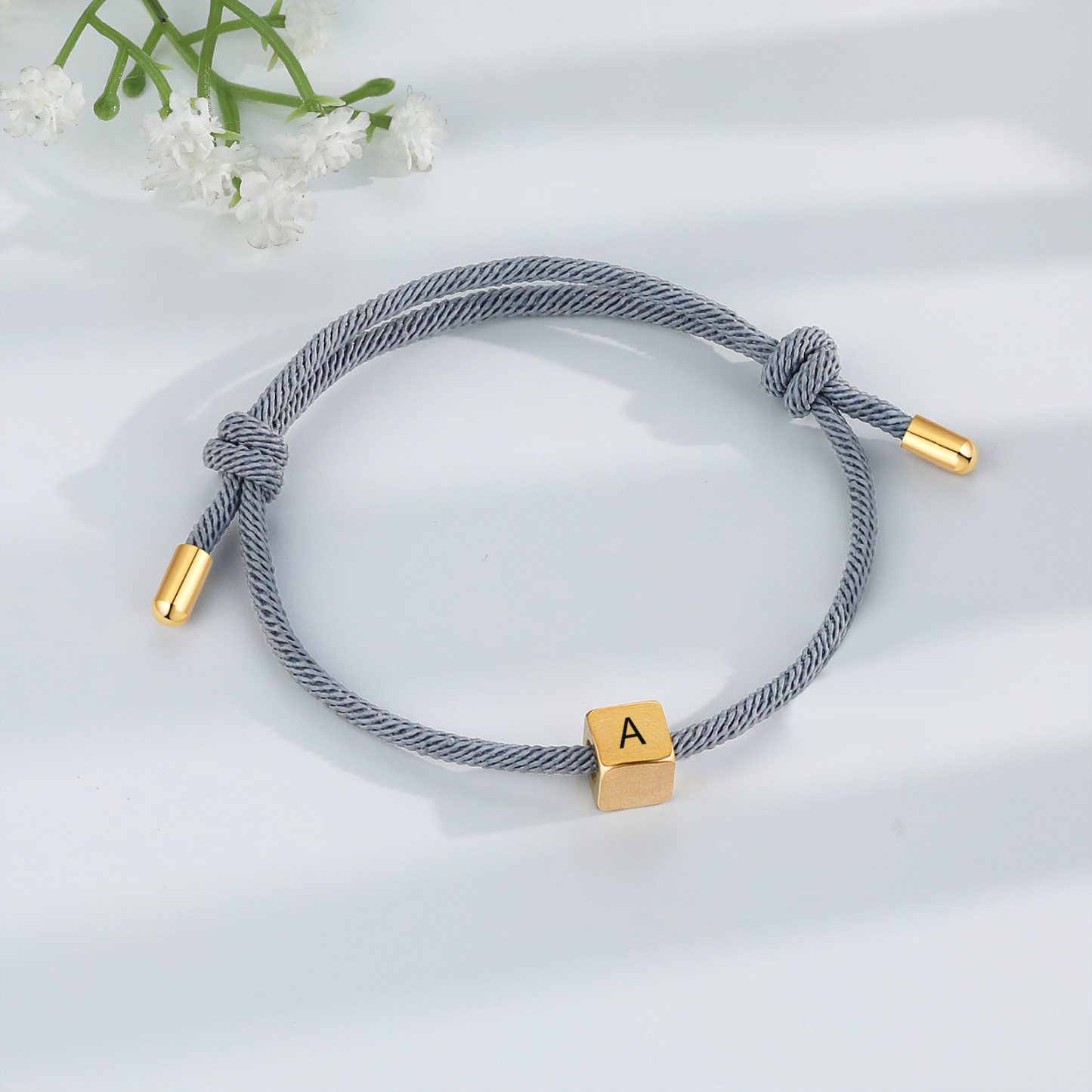 Bracelet Initiale 1 Lettre Personnaliséepour Couple｜Jessemade