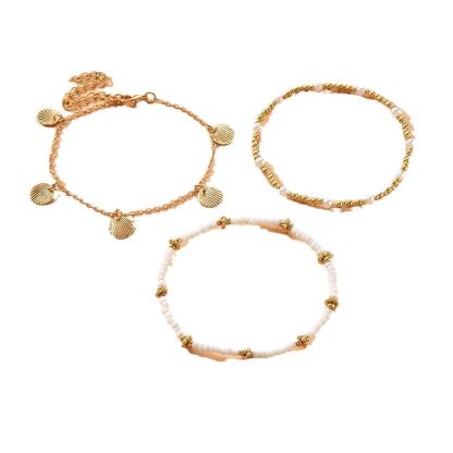 Bracelet de cheville bohème plage pour Femmes