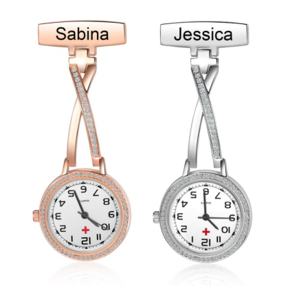 Montre de poche Infirmière Prénom Personnalisé