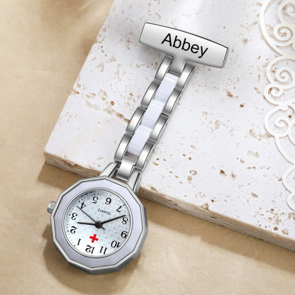 Montre de poche Infirmière Prénom Personnalisé