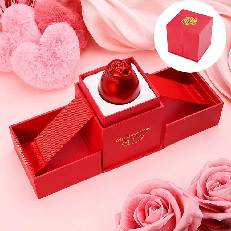 Boîte à bijoux Rose Coffret à bague