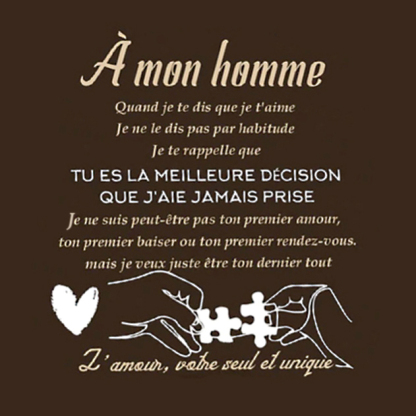 À mon Homme - Bracelet Cuir tressé 2 Perles Prénom Personnalisé Bracelet Homme｜Jessemade