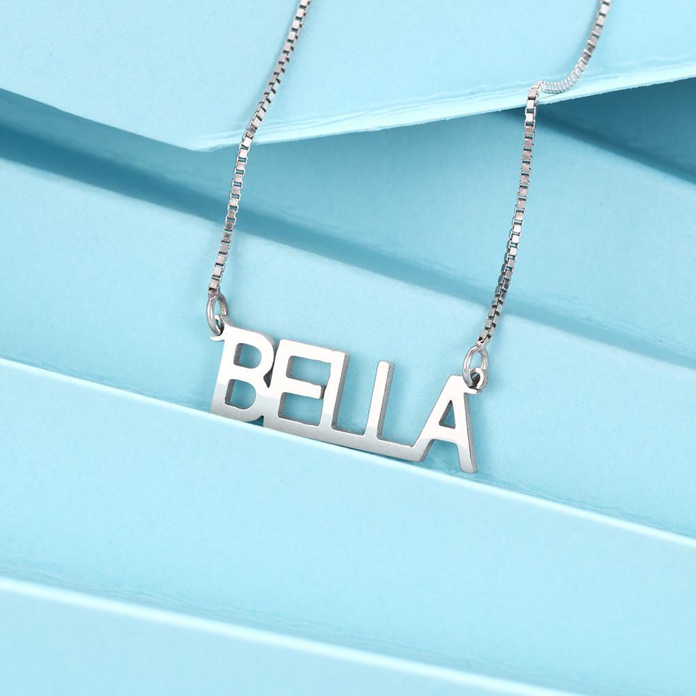 Collier Prénom Personnalisé Chaîne Prénom Personnalisé Argent Sterling